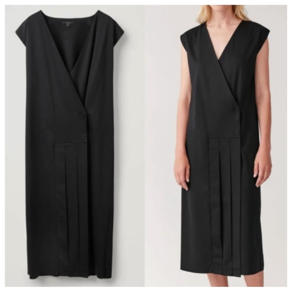 COS Wrap-Dress With Pleats - Picture 2 of 8